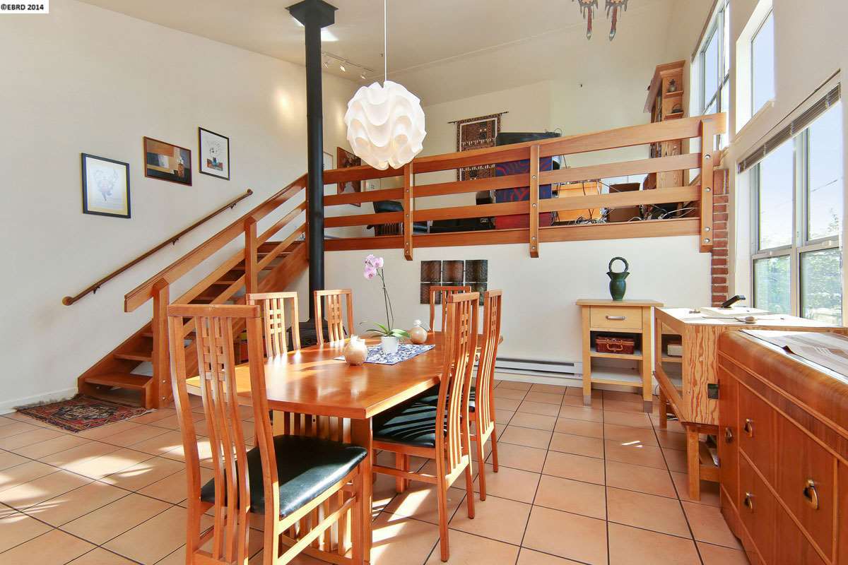Dining room view to loft